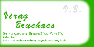 virag bruchacs business card